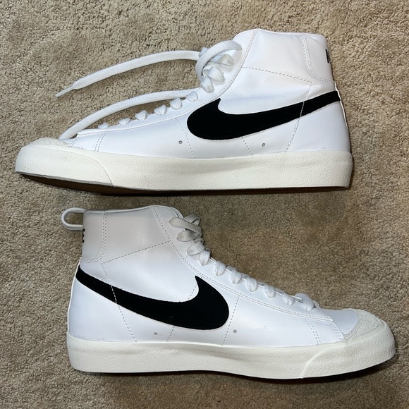 Nike blazer mid 77 white and black - Picture 1 of 3